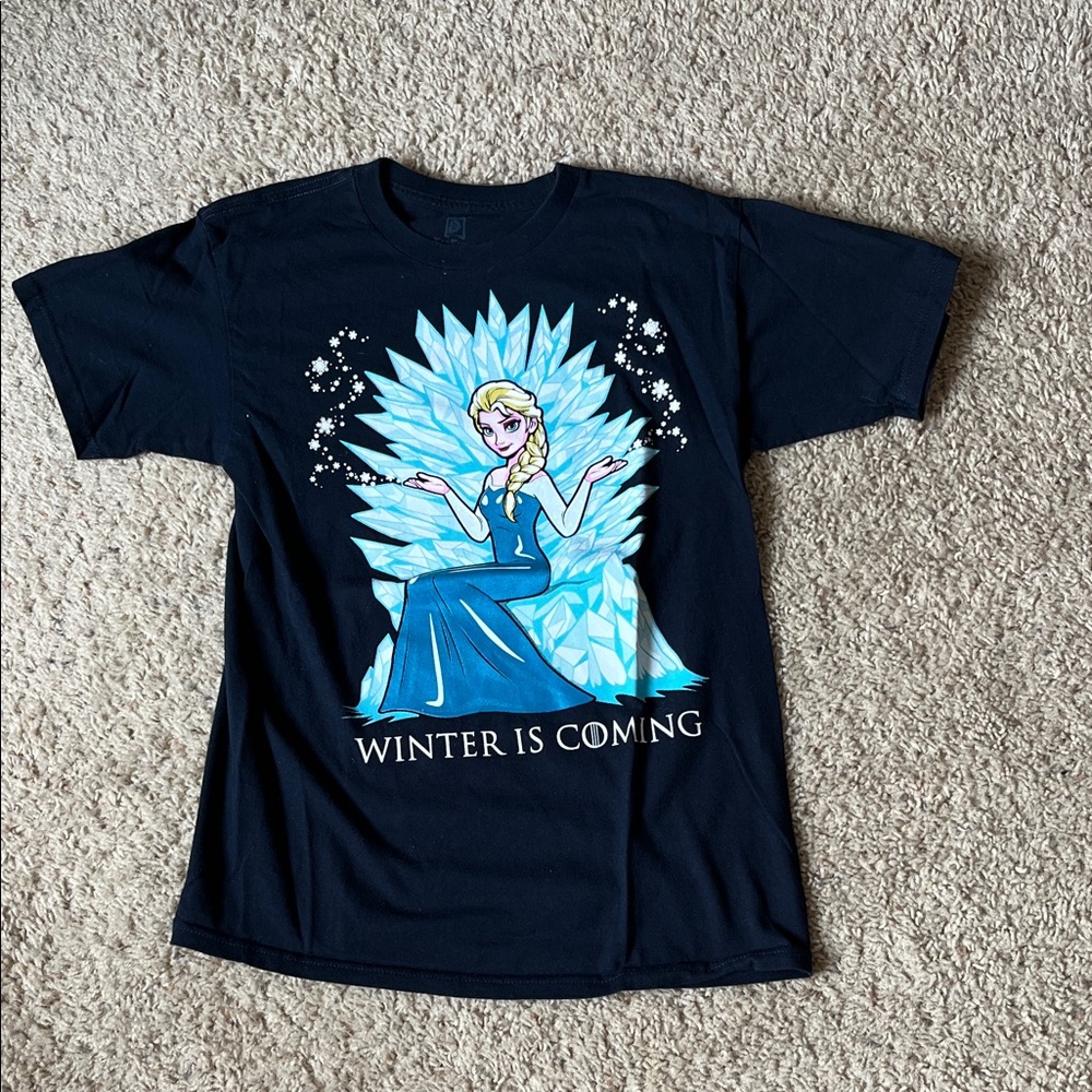 Frozen Elsa Game of Thrones T-Shirt - Black